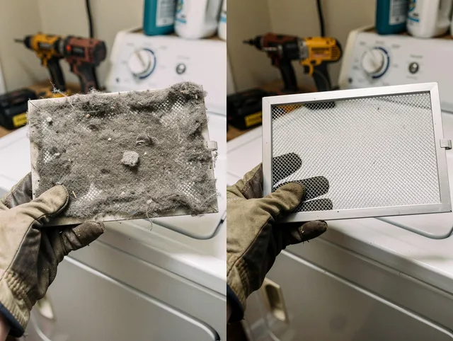 Professional lint trap cleaning by Homestead Dryer Vent Cleaning in Homestead