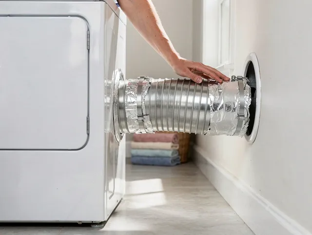 Professional dryer vent hose installation by Homestead Dryer Vent Cleaning in Homestead