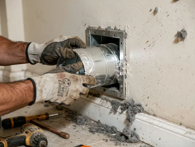 Professional dryer vent repair and installation by Homestead Dryer Vent Cleaning in Homestead